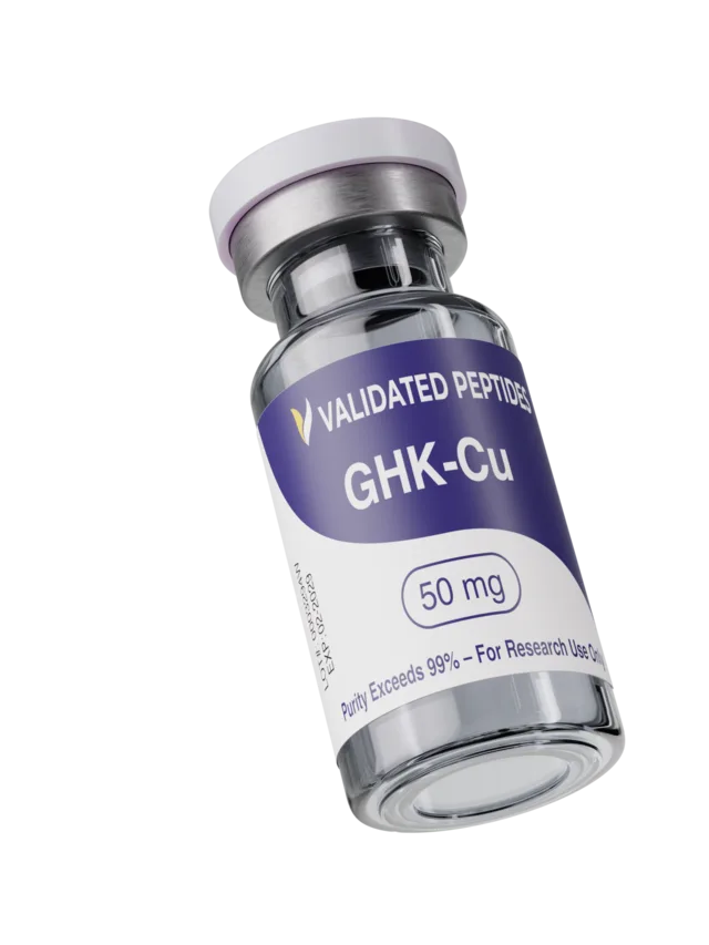 GHK-Cu research peptide vial